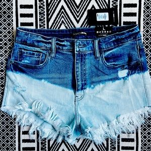 Distressed faded high waisted shorts. Brand new!
